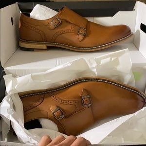 Bar III Mens Jesse Leather Slip On Dress Oxfords